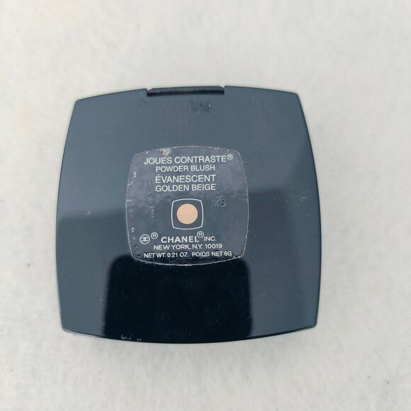 Chanel Powder Blush Evanescent Golden Beige compact Makeup NO BRUSH Partial use - Picture 3 of 3